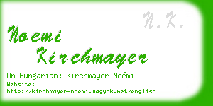 noemi kirchmayer business card